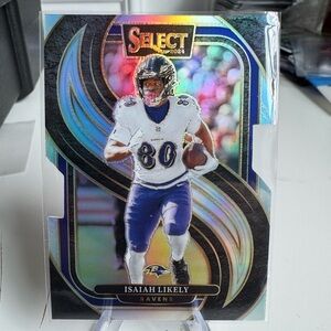 2024 Isaiah Likely Die Cut Silver Panini Select Prizm Mint condition